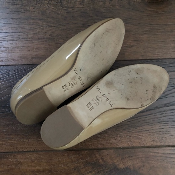Via Spiga Beige Patent Flats - Size 5 - Picture 7 of 11
